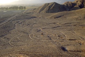 Nazca lines seen from ground