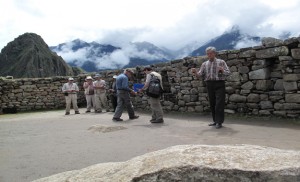 Conducting experiments at Machu Picchu